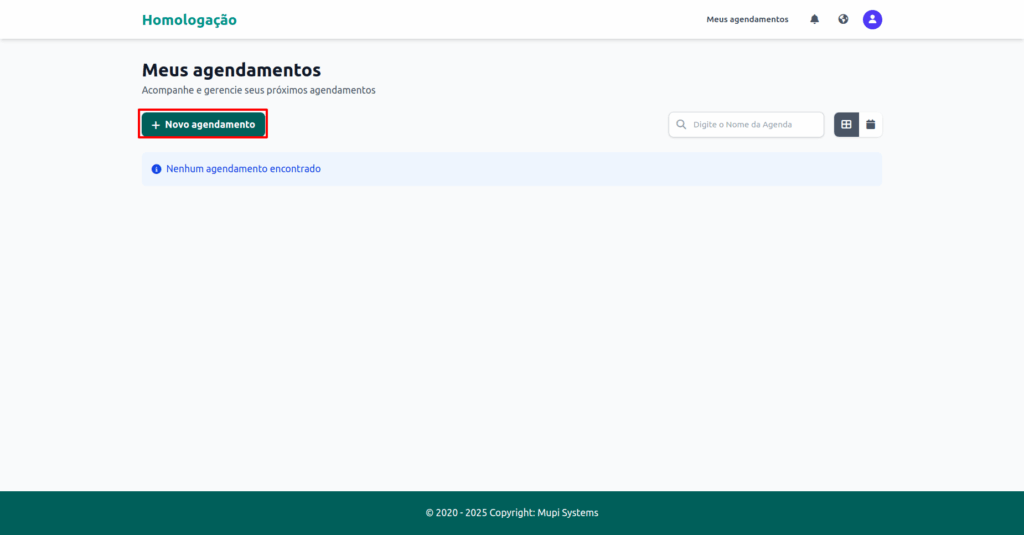 Agendamento de Horários pelo Cliente